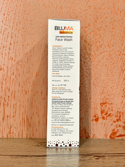 Biluma Advance Skin Brightening Face Wash [ 100 ML ]