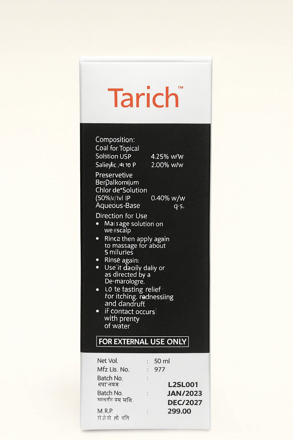 Tarich Coal Tar & Salicylic Acid Scalp Solution