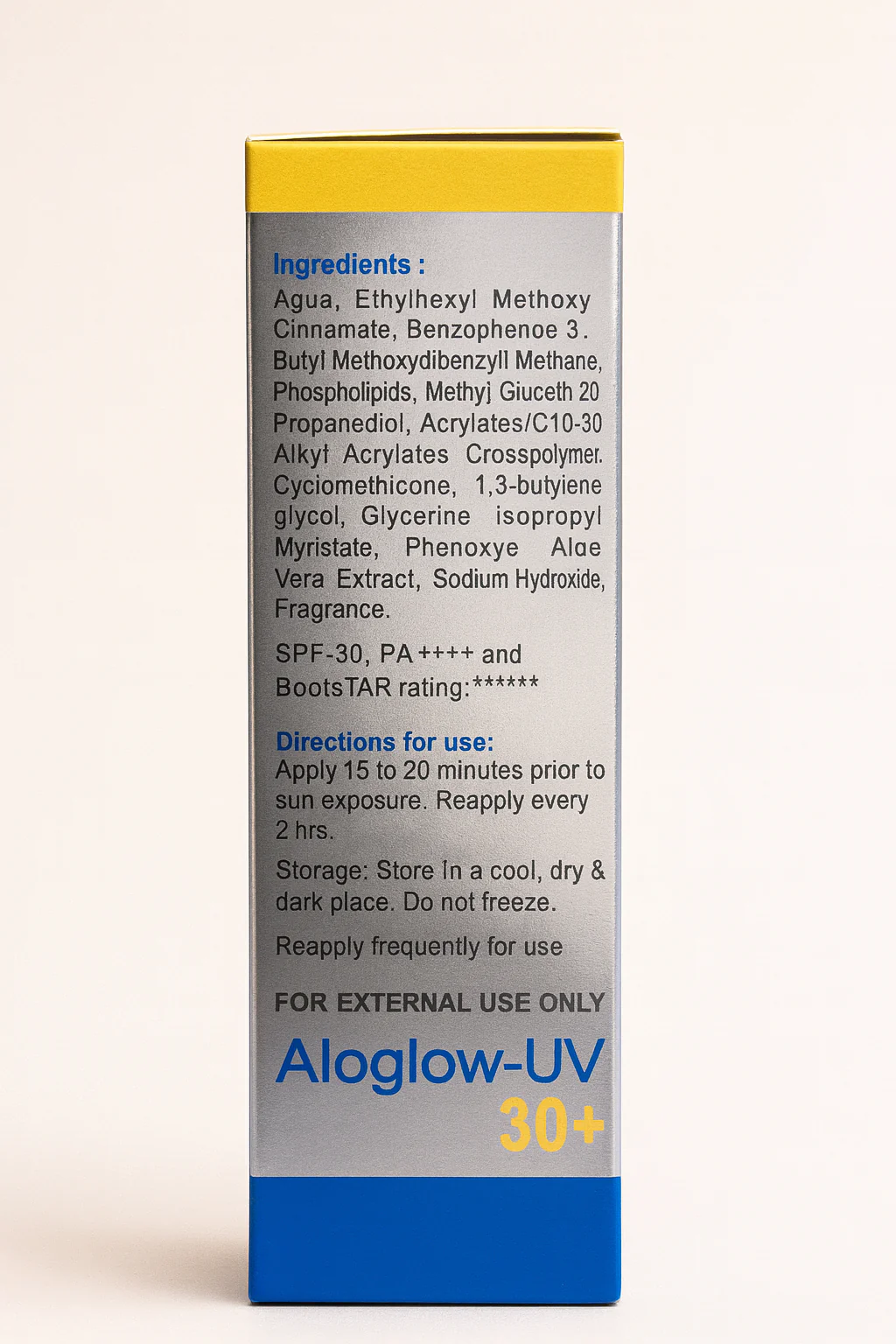 Aloglow-UV 30+ Sunscreen Gel