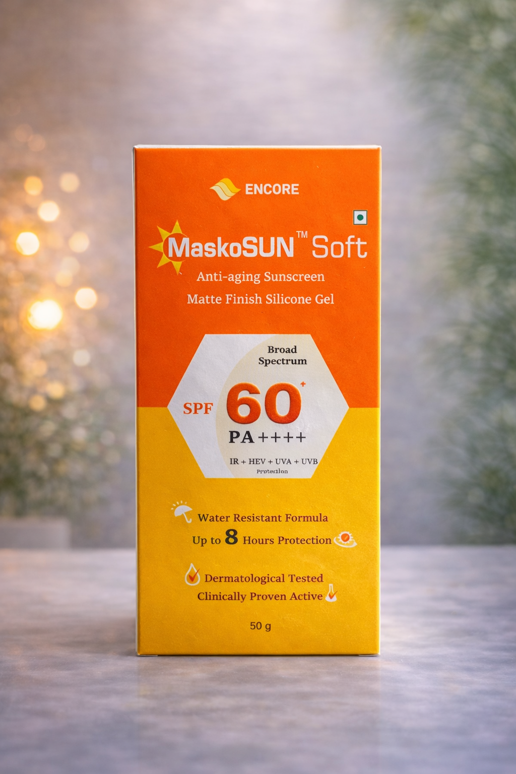 MaskoSUN Soft Anti-aging Sunscreen Matte Finish Silicone Gel (SPF 60 PA++++)